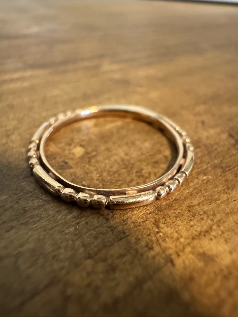 14K Rose Gold Gabriel & Co Stackable Ring. Size 6.5. Excellent Condition
